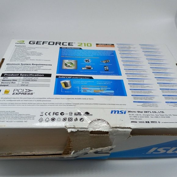 MSI Nvidia Geforce 210 computer card - Picture 2 of 7